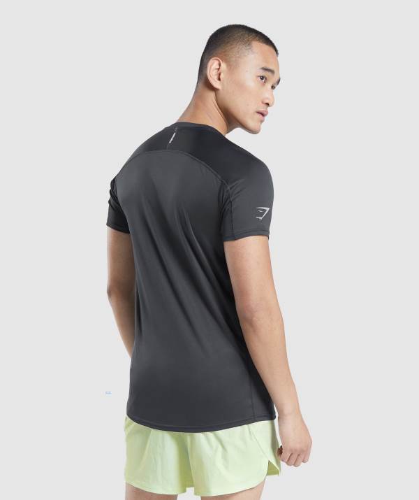 Panske Tricka Gymshark Speed Evolve Čierne | SF1963278
